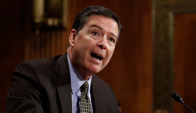 Then-FBI Director James Comey is set to testify before Congress on Thursday in a highly anticipated hearing that could shed new light on his private conversations with the president in the weeks before the firing. (AP Photo/Carolyn Kaster, File)