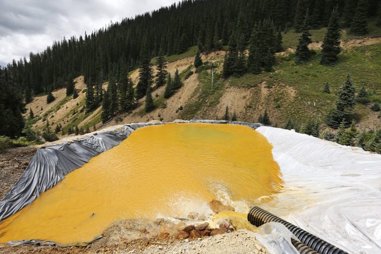 August's wastewater spill in Colorado sent 3 milllion gallons of toxic sludge into the Animas River in Colorado, sullying the waterways of three states. (AP Photo/Brennan Linsley, file)
