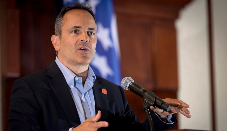 The announcement came a day after the Trump administration released guidelines for how states were supposed to implement the program. Republican Kentucky governor, Matt Bevin, says the current program in his state is unsustainable. (AP Photo/Bryan Woolston)