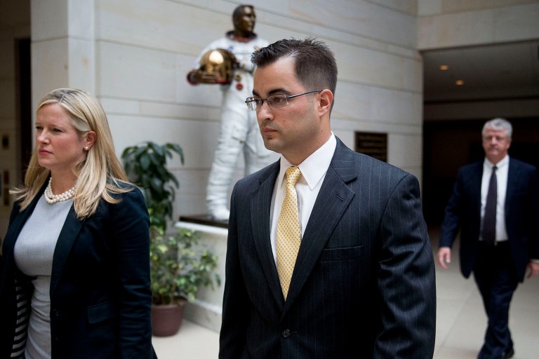 Bryan Pagliano's deposition Wednesday was one of seven to be taken in a Freedom of Information Act lawsuit filed by conservative watchdog Judicial Watch over personnel records from Clinton's tenure. (Andrew Harrer/Bloomberg, File)