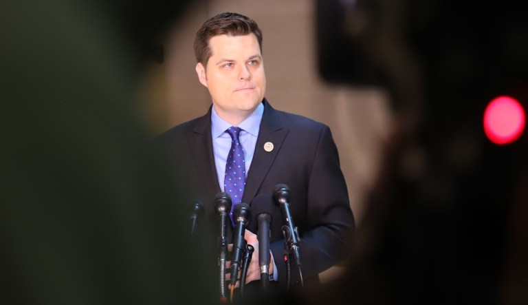 Freshman Rep. Matt Gaetz, R-Fla., has become a favorite of the media for his vocal defense of President Trump in the Russia investigation. (Alex Wroblewski/Bloomberg)