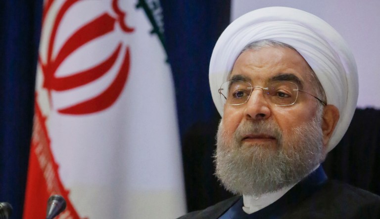 The footage released by Iranian state television Friday prompted a tweet from President Trump. (AP Photo/Bebeto Matthews)