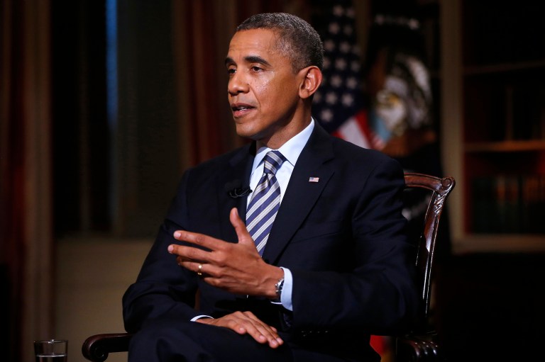 President Obama said he believes Donald Trump will have a tough time beating the Democratic nominee in November. (AP Photo/Charles Dharapak)