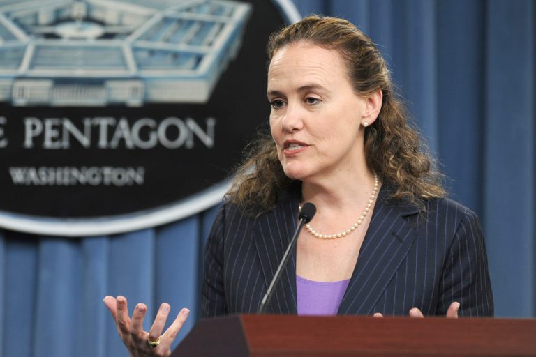 Pictured: Under Secretary of Defense for Policy Michele Flournoy.  The Pentagon halted Afghan anti-narcotic programs last month after a review by the Defense Department's general counsel ordered by Flournoy.