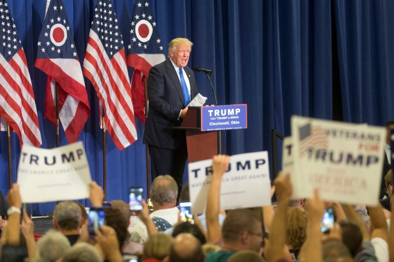 Fewer than 30 percent of voters who supported someone other than Trump believe the GOP will unite around him. (AP Photo/John Minchillo)