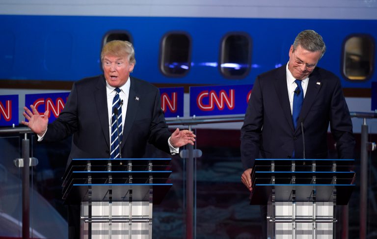 Trump's campaign has not issued a statement confirming or denying its alleged use of JebBush.com. (AP Photo/Mark J. Terrill)