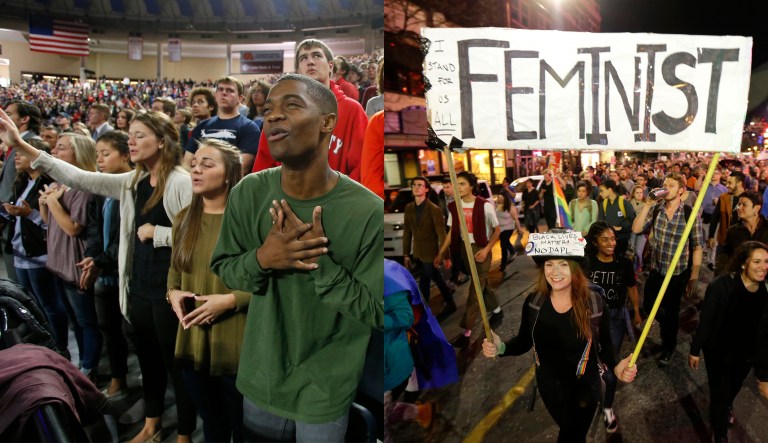 Movements -- the religious right or liberal feminists -- can start acting like partisans. (AP Photos)
