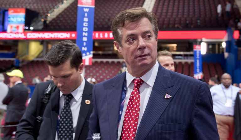 During the time frame, Manafort was in communication with President Trump. It's unknown if any of Manafort's conversations with Trump were picked up during the surveillance. (AP Photo/Carolyn Kaster, File)