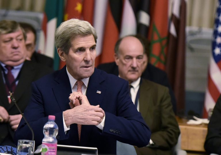 U.S. Secretary of State John Kerry says U.S. would not elect a leader who doesn't accept the threat of climate change. (Mandel Ngan/Pool Photo via AP)