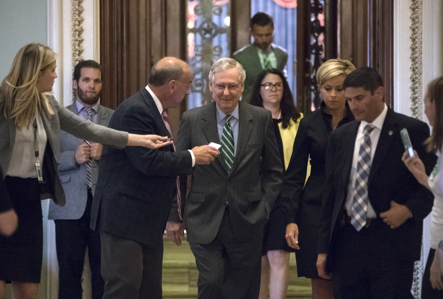 The buckets of the Senate Republican healthcare bill — not all hot air and cold water