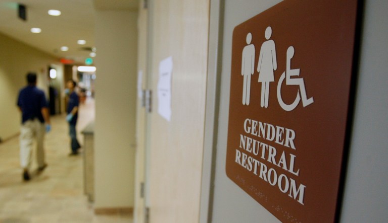 A Wisconsin school district is asking the Supreme Court to review an appeals court's decision allowing a transgender teenager to use the boys' bathroom while the student's lawsuit proceeds through the courts. (AP Photo/Toby Talbot, File)