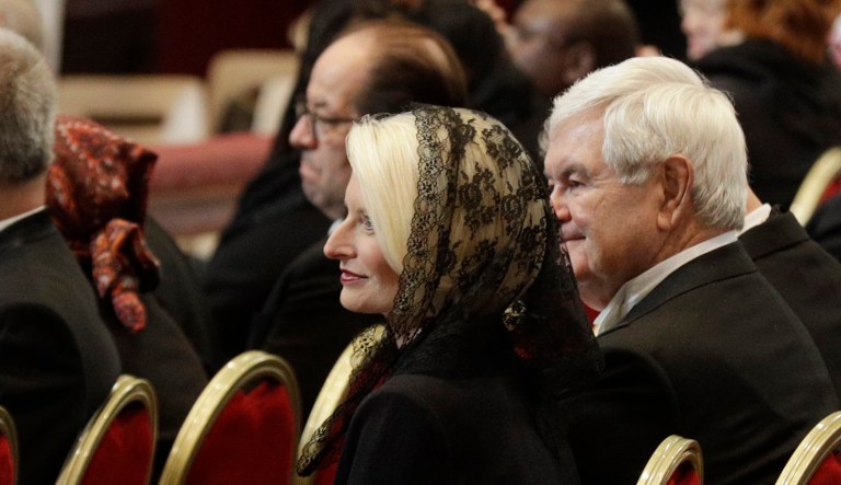 Callista Gingrich was confirmed by the Senate to be Ambassador of the United States to the Holy See in October. (AP Photo/Gregorio Borgia)