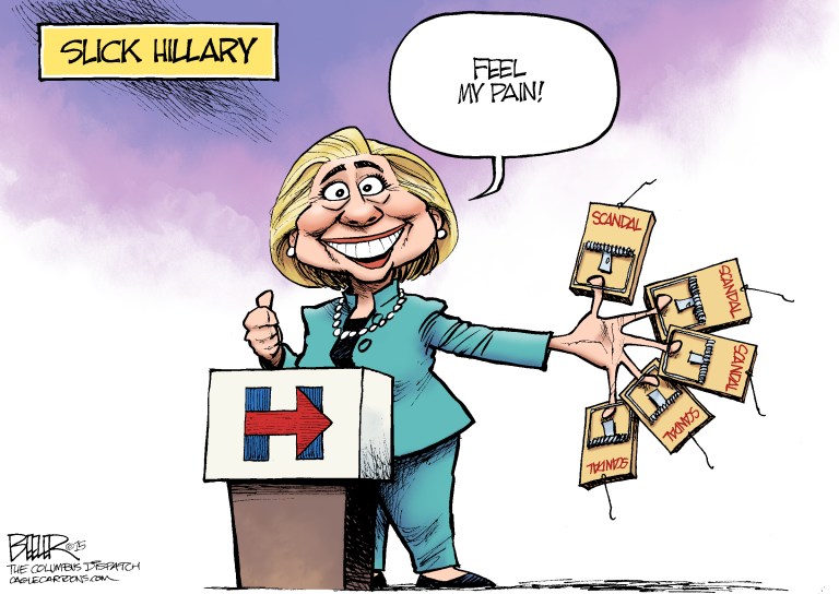 Editorial cartoons: Hillary’s trapped