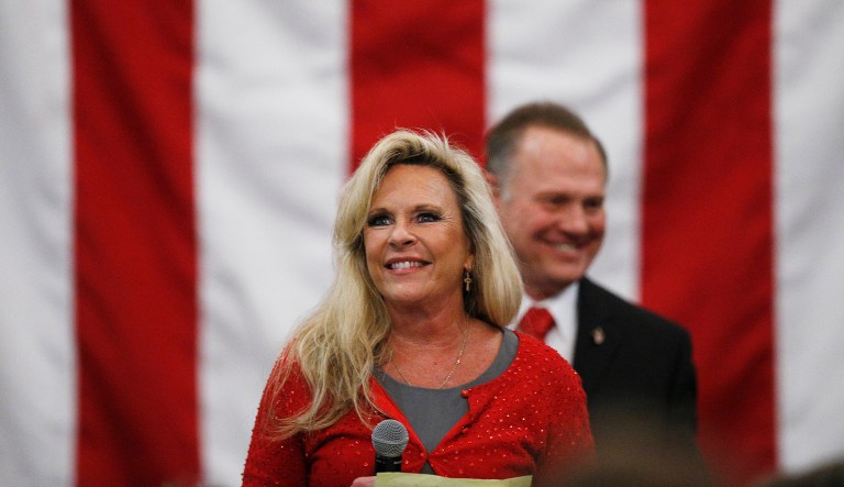 Kayla Moore, Senate candidate Roy Moore's wife, caught the political world off-guard the night before the Dec. 12 special election when she referenced Alabama defense attorney Richard Jaffe in a campaign speech. 