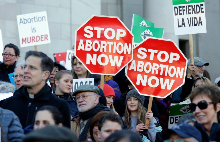 The math on abortion has remained somewhat stable and feminists are losing on the issue. (AP Photo/Ted S. Warren)
