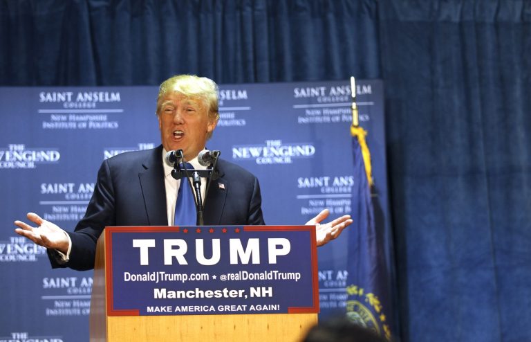 ARG, which shows Trump at 25 percent, consistently has Trump lower than other pollsters. All other New Hampshire polls this month have Trump in the 33 percent-29 percent range. (AP file photo/Cheryl Senter)