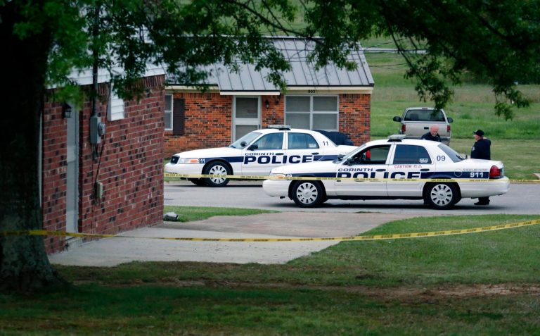 A City of Corinth police car prevents access to a house in the West Hills Subdivision in Corinth, Miss. on Thursday morning, April 18, 2013. Law enforcement officials were blocking off the dwelling after taking Paul Kevin Curtis of Corinth, Mississippi into custody Wednesday under the suspicion of sending letters covered in ricin to U.S. President Barack Obama and Mississippi Sen. Roger Wicker (R-MS). Curtis was arrested at his home in Corinth, Mississippi, and is 