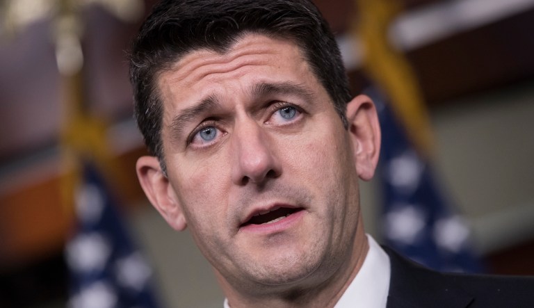 Ryan said the press and Congress have always butted heads, but said that's the way the Founding Fathers designed the system. (AP Photo/J. Scott Applewhite)