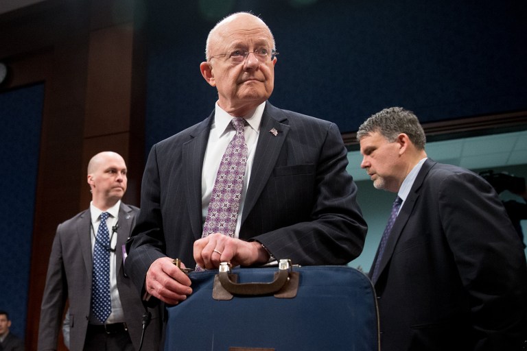 Americans need to calm down and stop blaming Russia for hacking the Democratic National Committee, Director of National Intelligence James Clapper said on Thursday. (AP Photo/Andrew Harnik)