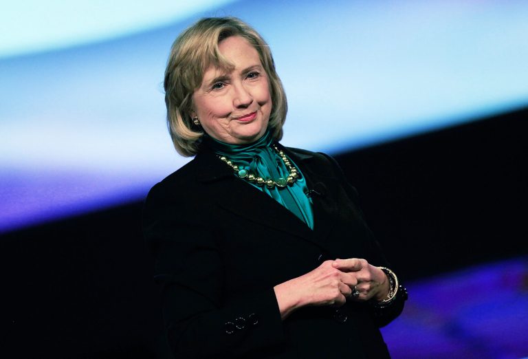 Former U.S. Seceratary of State Hillary Clinton speaks at the 10th National Automobile Dealers Association Convention on January 27, 2014 in New Orleans, Louisiana. According to reports, Clinton said during a question and answer session at the convention that he biggest regret was the attack on Americans in Benghazi. (Photo by Sean Gardner/Getty Images)