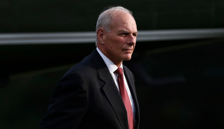 White House chief of staff John Kelly has the full support of President Trump. (AP Photo/Carolyn Kaster)