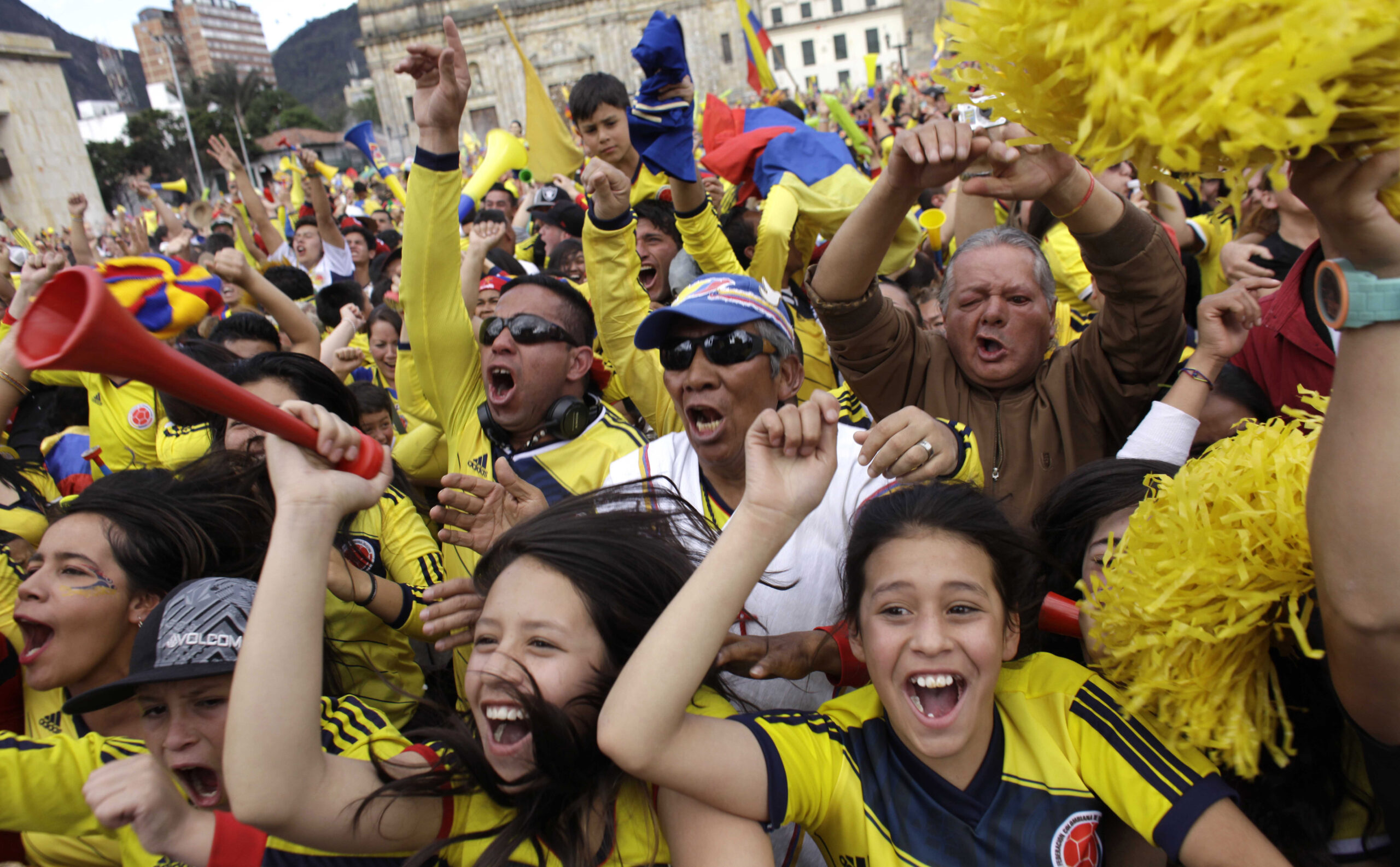 An unfamiliar face of Colombia beams at World Cup