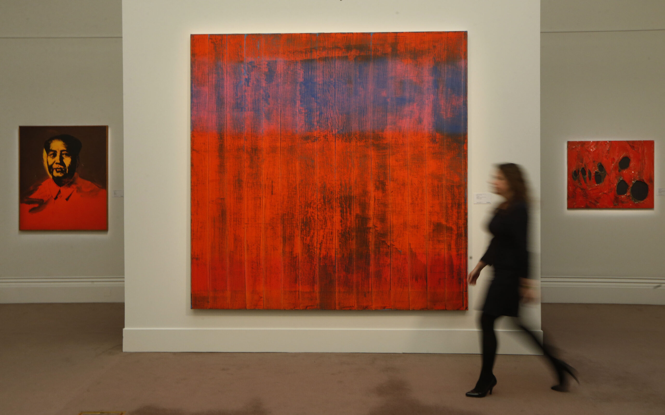 A touch of red helps global art market boom