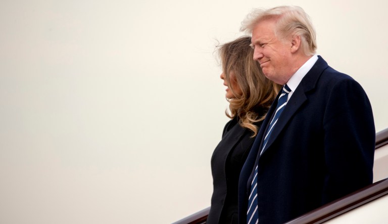 President Trump, who arrived in China on Wednesday, can still tweet even though Twitter is banned throughout the country. A White House spokesman said he believes Air Force one has 