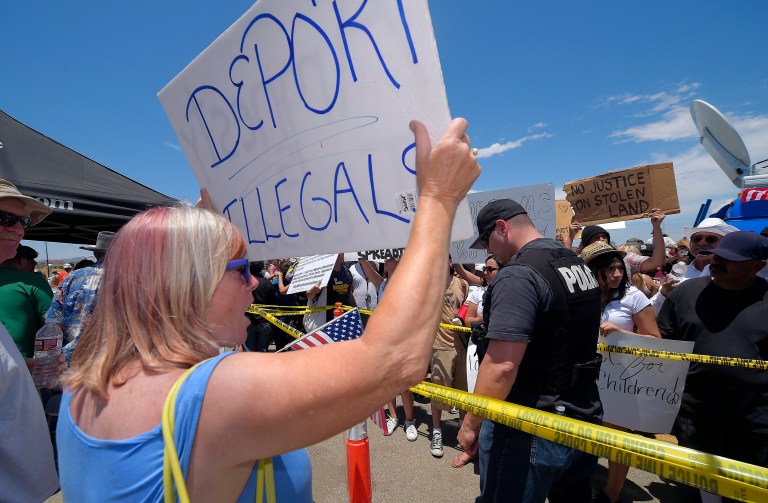 So does it make sense for Republicans to emphasize an issue which splits them and unites Democrats, or to nominate a presidential candidate who does so? Doesn't seem so. (AP Photo/Mark J. Terrill)
