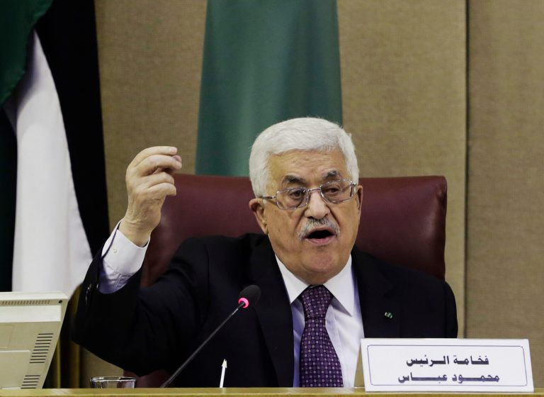 In December, Palestinian President Mahmoud Abbas signed the official papers for his region to join the Rome Statute, the document that established the ICC.Â (AP Photo/Amr Nabil)