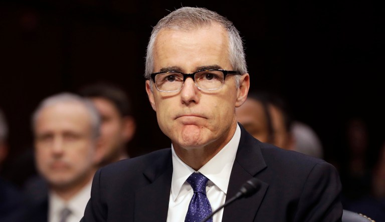 Since firing FBI Director James Comey, President Trump has taken aim at Comey's deputy Andrew McCabe, who was acting director of the bureau until the hiring of Directory Christopher Wray. (AP Photo/Jacquelyn Martin)