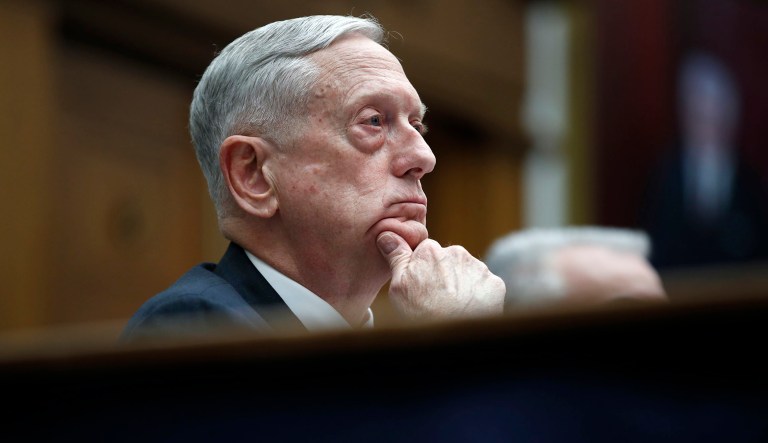 Defense Secretary Jim Mattis has a copy of the report on the ambush that led to the deaths of four U.S. soldiers in Niger, the Pentagon said Monday. (AP Photo/Alex Brandon)