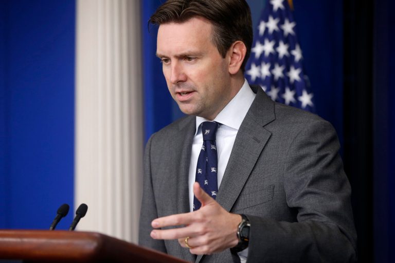 White House press secretary Josh Earnest speaks to reporters during the daily press briefing at the White House in Washington, Tuesday, Sept. 9, 2014. (AP Photo/Charles Dharapak)