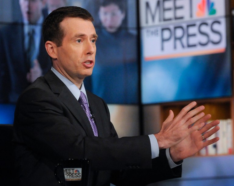 David Plouffe, one of the architects of Obama's historic 2008 victory, endorsed Hillary Clinton Saturday. (AP Photo/NBC, William B. Plowman)