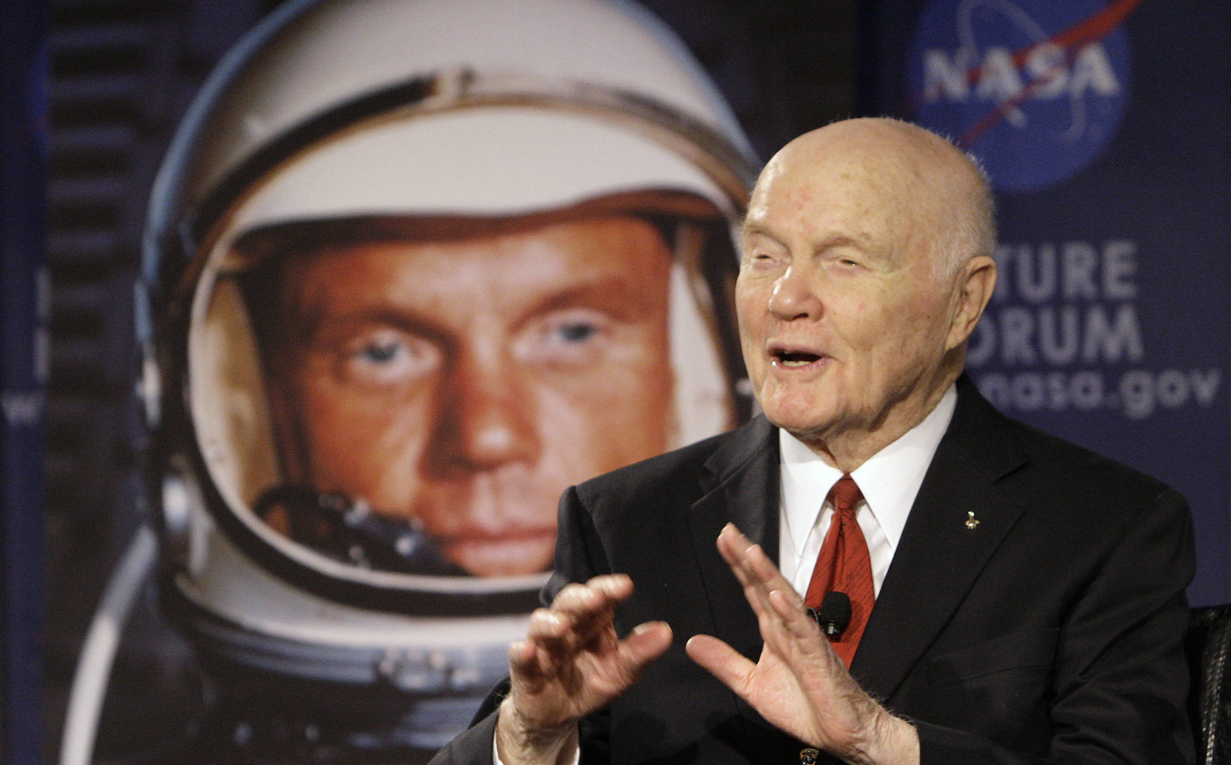 Former astronaut and senator John Glenn, 95, hospitalized
