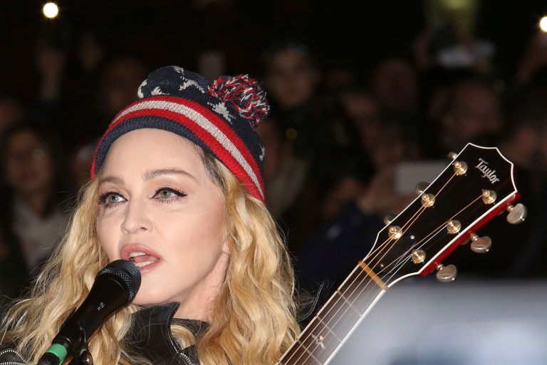 Madonna offered any takers a sexual favor to vote for Hillary Clinton. (Photo by Greg Allen/Invision/AP)