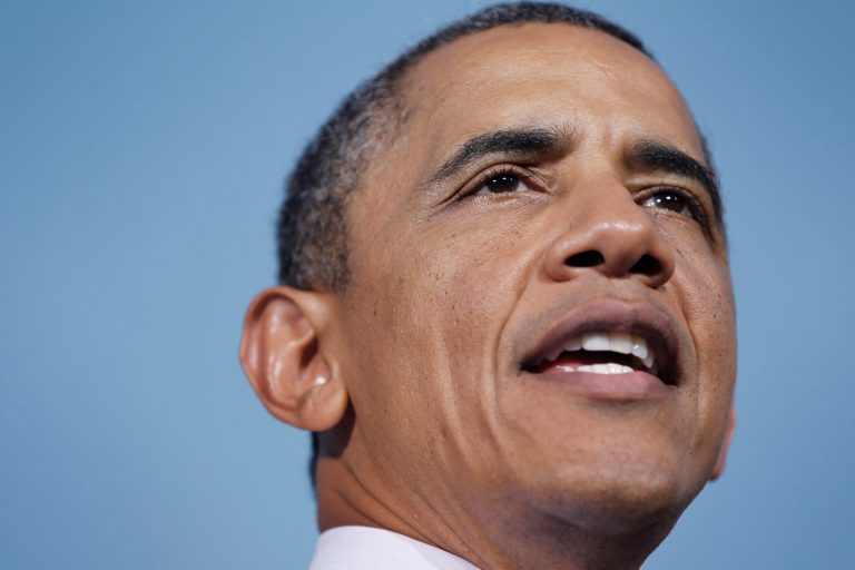 President Barack Obama speaks at a campaign event at Loudoun County High School, Thursday, Aug. 2, 2012 in Leesburg, Va. Obama is campaigning in Florida and Northern Virginia today. (AP Photo/Pablo Martinez Monsivais)