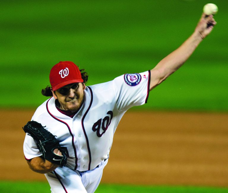 It is uncertain whether Davey Johnson will put Washington Nationals pitcher John Lannan on the postseason roster. (AP photo)