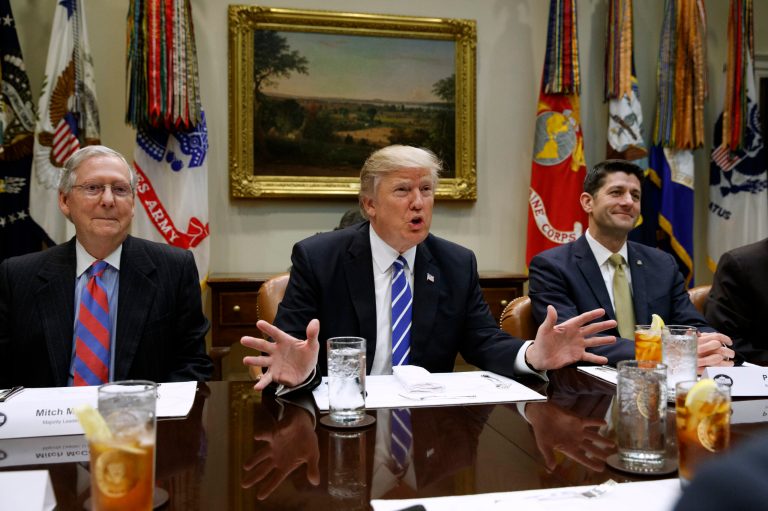White House spokeswoman Lindsay Walters said President Trump and his fellow Republicans will discuss a path forward on healthcare, among other agenda items. (AP Photo/Evan Vucci, File)
