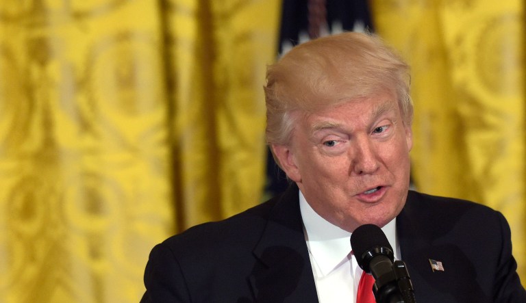 President Trump lauded his son-in-law and senior adviser Jared Kushner as a 