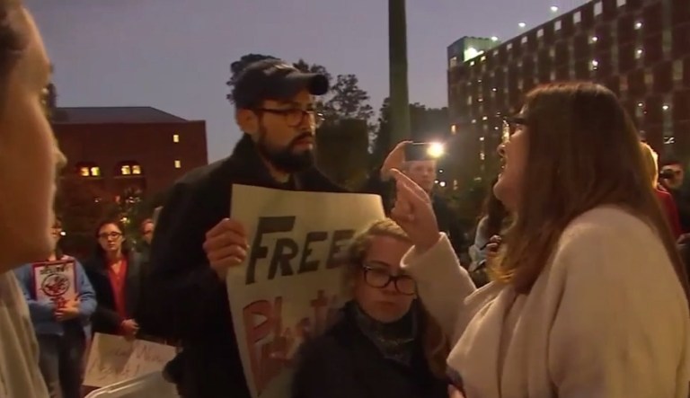 Anti-Jewish extremism is gaining a current foothold on college campuses across the U.S. (screenshot)