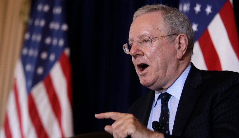 Lawmakers attending the Kochs' conference say the border adjusted tax is already dead in Congress. (AP Photo/Mary Altaffer)