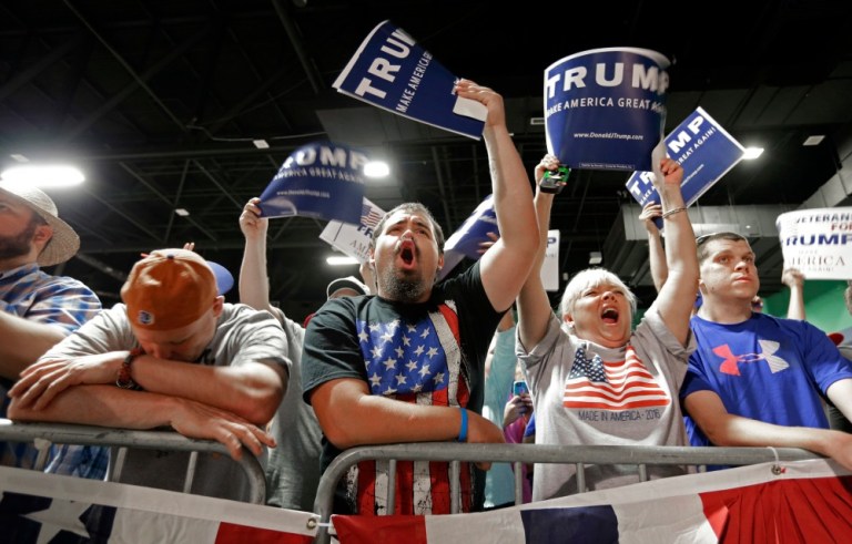 Donald Trump went out of his way to recognize the gay and lesbian victims of the slaughter and frame his anti-terror approach as a signal of his commitment to gay rights. (AP Photo)