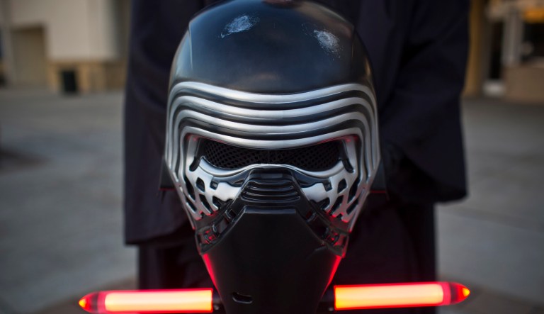 Kylo Ren may well have earned the Twitter account Emo Kylo Ren with his unfortunate choice of haircut and temper tantrums, but there is something eerily familiar to what his character reflects in politics today. (AP Photo/Brynn Anderson)