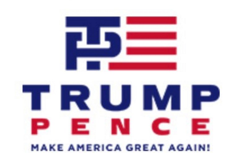 The Trump campaign itself has not released its own official logo, but a fundraising committee took a stab at one. (Screenshot)