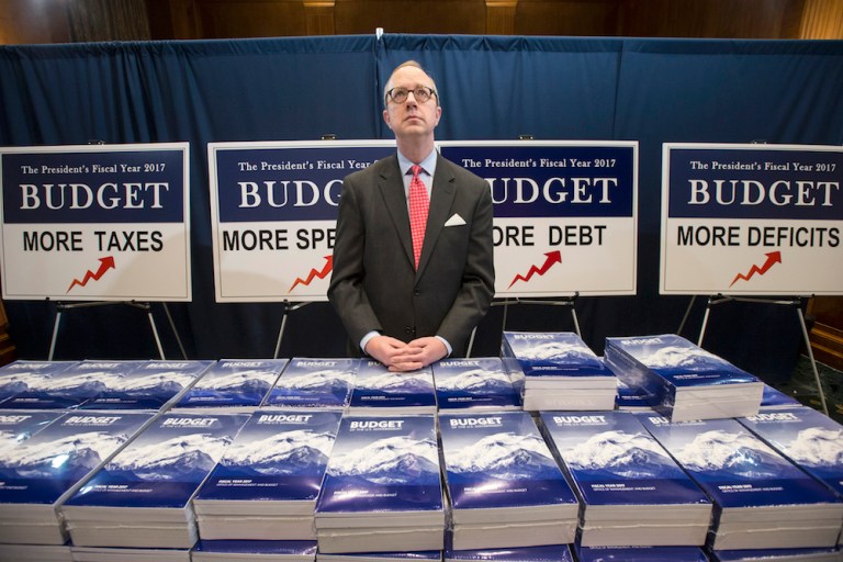 The role of the budget committee has been diminished, Sens. Mike Enzi and Sheldon Whitehouse say. (AP Photo/J. Scott Applewhite)