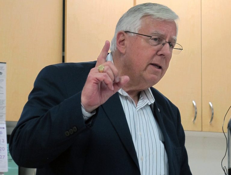 Sen. Mike Enzi's Wyoming supporters have created a super PAC to help him beat back a Republican primary challenge from Liz Cheney, the daughter of former Vice President Dick Cheney.  (AP Photo/Ben Neary)