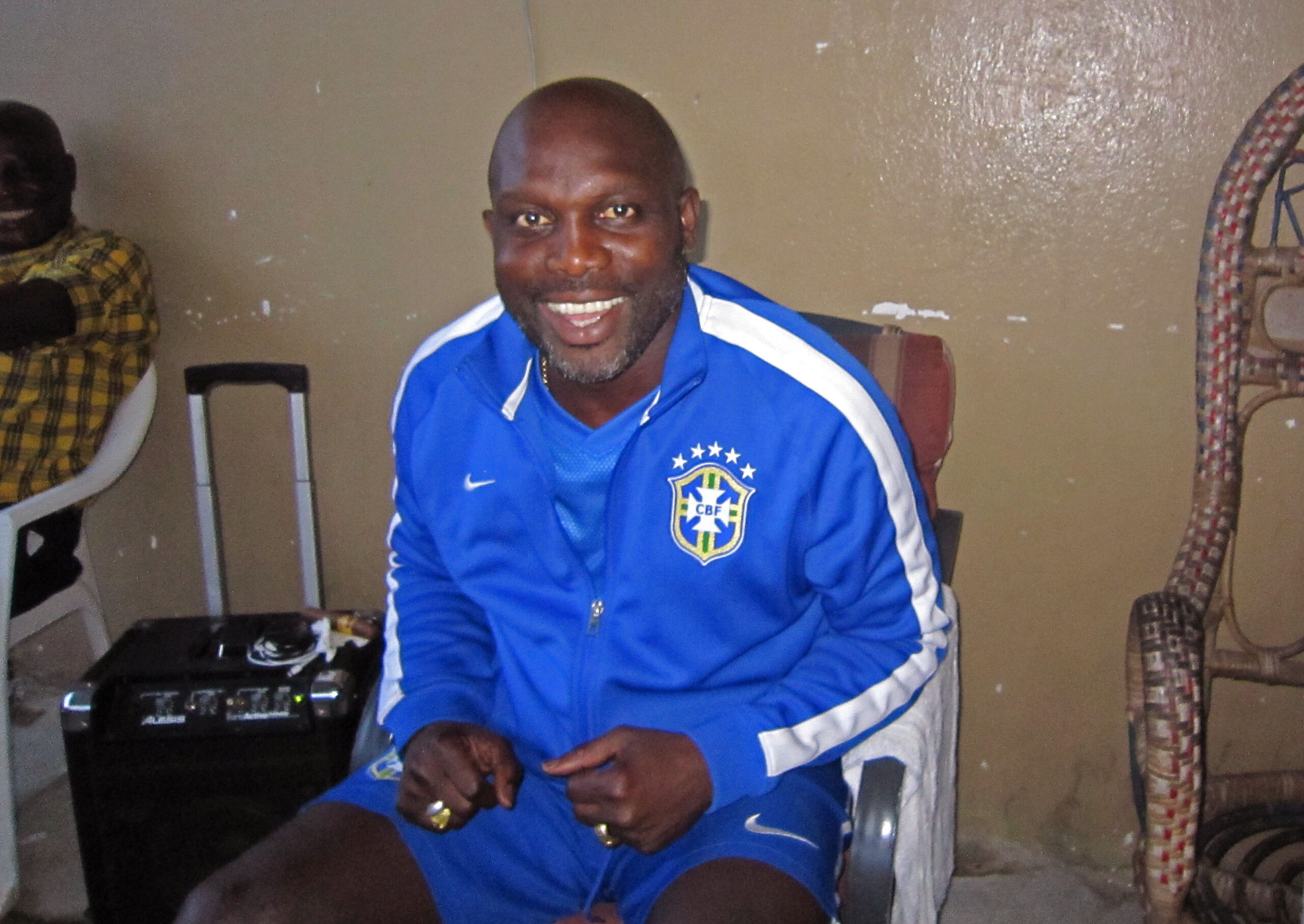 Liberian ex-soccer star Weah records Ebola song