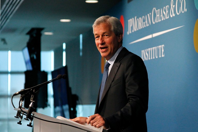 JPMorgan Chase CEO Jamie Dimon said Thursday that he has confidence in President Trump's new administration. (Paul Morigi/Invision for JPMorgan Chase & Co./AP Images)