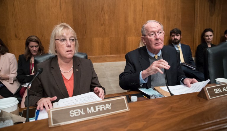The bipartisan bill to stabilize Obamacare insurance premiums, drafted by Sen. Patty Murray, D-Wash., and Sen. Lamar Alexander, R-Tenn., will not significantly reduce the number of people who are uninsured or affect the insurance premium rates, according to a CBO report. (AP Photo/J. Scott Applewhite)